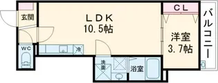 F+style 浜寺石津町西3号館【2階】の間取り