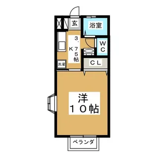 アーバンやかた【1階】の間取り