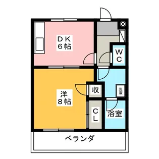メルベーユ篭上I【3階】の間取り