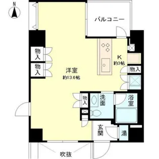 ベルメゾン芝【6階】の間取り