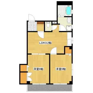 ゾンネン蓮沼【1階】の間取り
