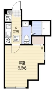 エクセラン西国立【1階】の間取り