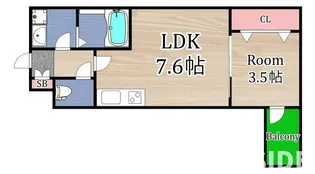 アート城北駅前【3階】の間取り