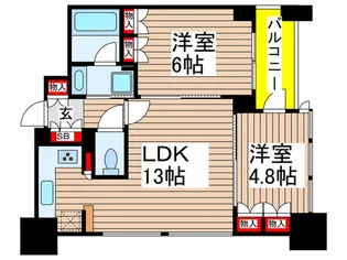 新宿山吹アインスタワー【14階】の間取り