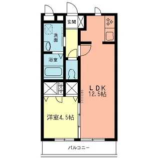 メビウス湘南【2階】の間取り
