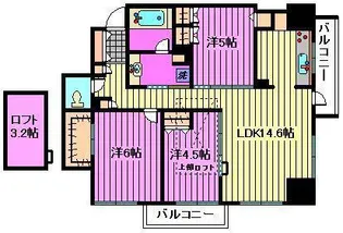 コンフォリア大宮(旧:SAION大宮)【12階】の間取り