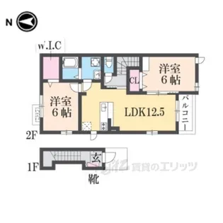 ワイ・シャネル【2階】の間取り