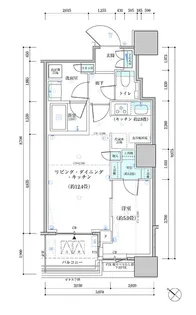 パークタワー勝どき サウス棟【5階】の間取り