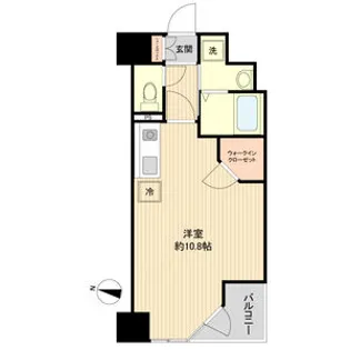 HF晩翠通レジデンス【2階】の間取り