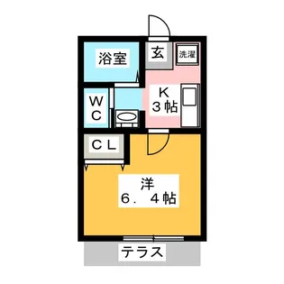 TK馬橋コーポ【1階】の間取り