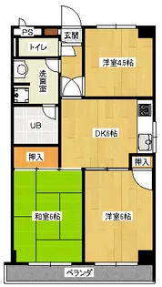 ロードパレスII【3階】の間取り