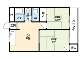メゾン富田【1階】の間取り