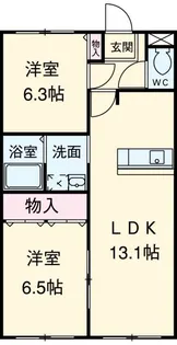 エクセレントクリア【1階】の間取り