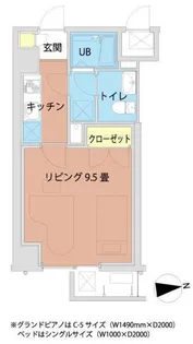 新百合和田文ビル【5階】の間取り