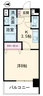 アーバンタワー長野【6階】の間取り