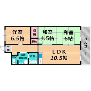 ファミリーコーポ今福【7階】の間取り