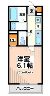 esカーサ幡ヶ谷【1階】の間取り