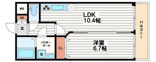 ゼンラフォーレ玉造【2階】の間取り