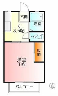 シティハイツA【1階】の間取り
