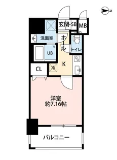 サヴォイ 箱崎セントリシティ【4階】の間取り