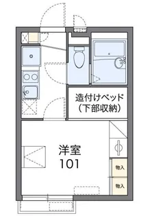 レオパレスフェアリーテールI【2階】の間取り