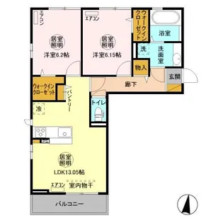 ブレアハウス【1階】の間取り