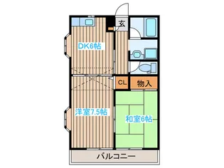 レジデンス上余田【2階】の間取り