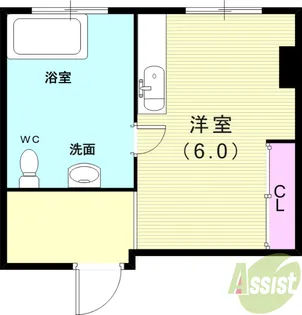 栄町ビル【4階】の間取り