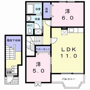 Law Flower【2階】の間取り