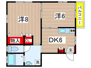 グリーンハイム【2階】の間取り