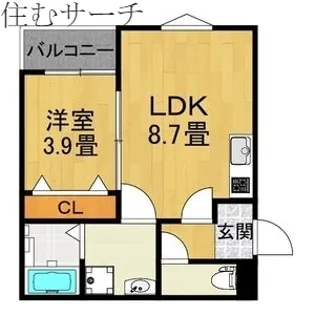 LECOCON 四日市 X【2階】の間取り