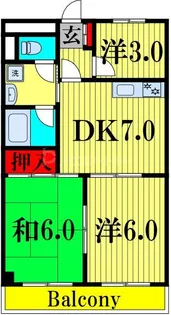 ベルファミーユ【3階】の間取り