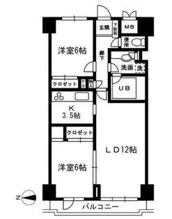 レジディア目白【3階】の間取り