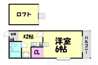 パーティアム関空【1階】の間取り
