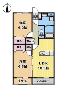 Fleur de Chocolat【2階】の間取り