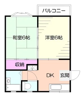 ヒルズメグミ【2階】の間取り