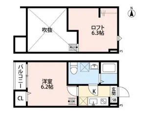 Chouette【1階】の間取り