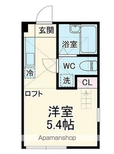 ハーミットクラブハウス弘明寺II【1階】の間取り