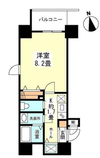 ガーラプレイス新宿御苑【6階】の間取り