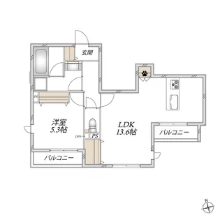 (仮称)足立区梅田メゾン【3階】の間取り