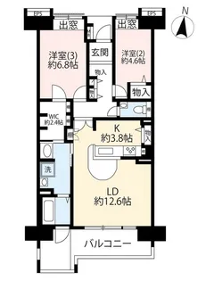 URヴェッセル木場南【9階】の間取り