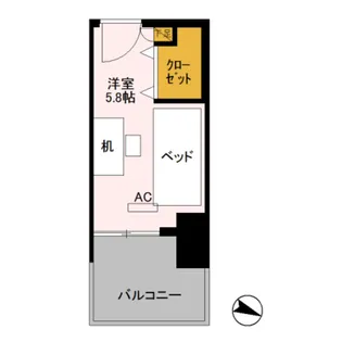 ロイヤルパークスER万代 Share万代【2階】の間取り