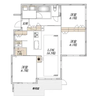 MAISON碧【1階】の間取り