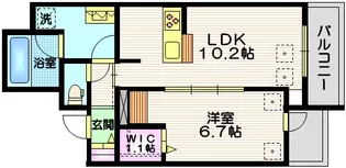新石川1丁目メゾン東棟【2階】の間取り