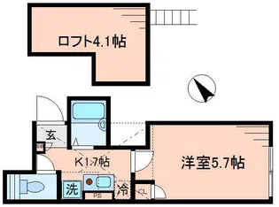 マーキュリー平井【1階】の間取り