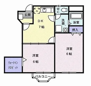 エステート川島 B【1階】の間取り