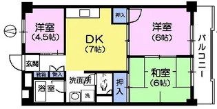 第2長谷川マンション【1階】の間取り