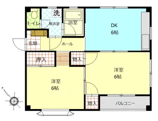 ペアツリーマンション【2階】の間取り