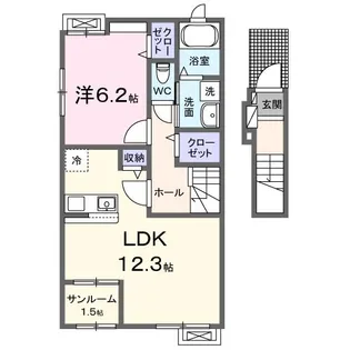 ニューシャトー【2階】の間取り