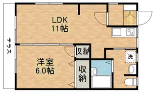 オ・シャレー【1階】の間取り